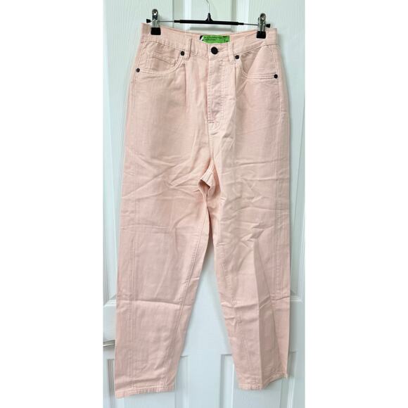 Free People SR vs Sandrine Rose NWT size 25 buttonfly pink denim jeans - Picture 4 of 7
